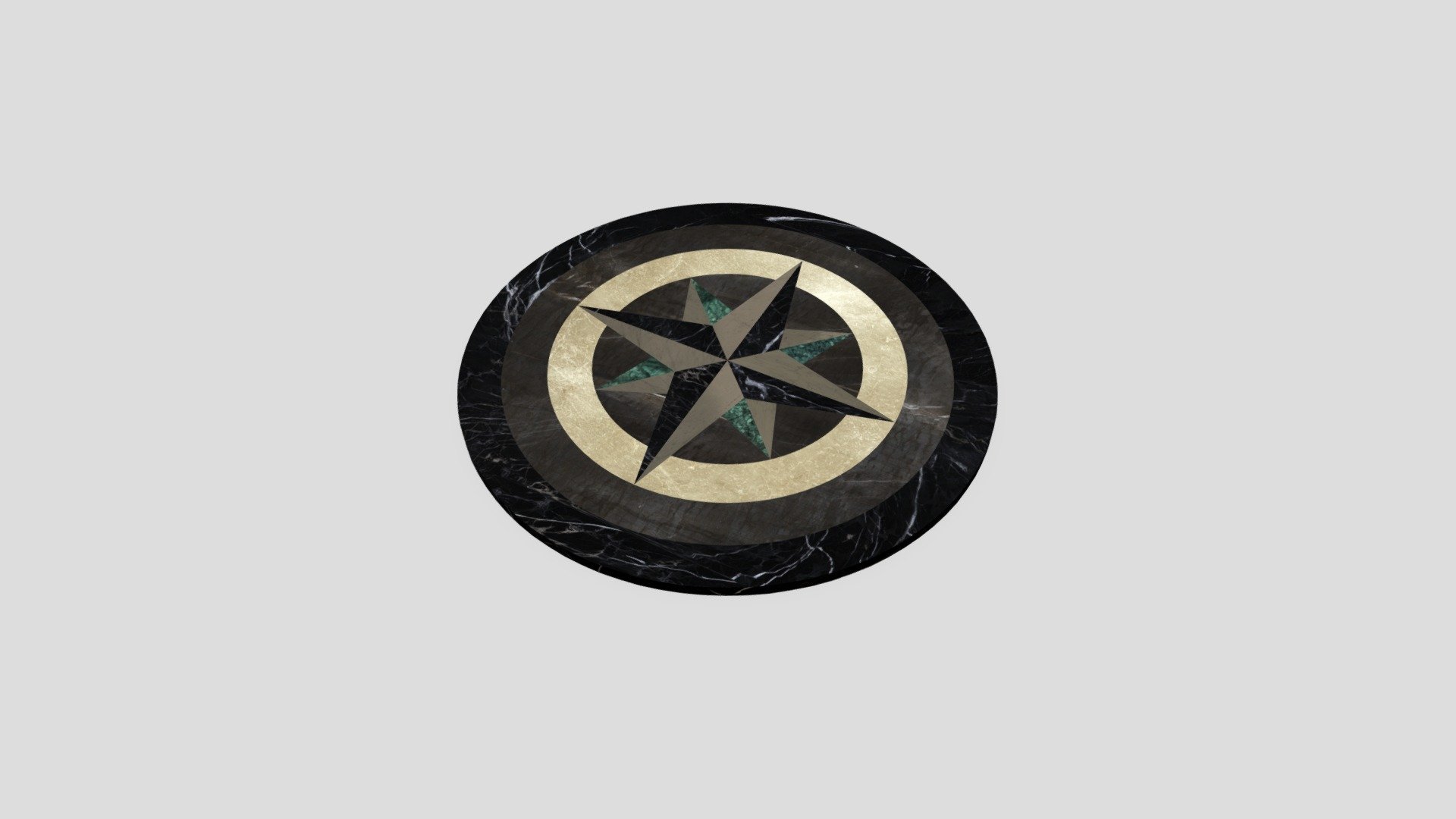 Marble Floor Compass