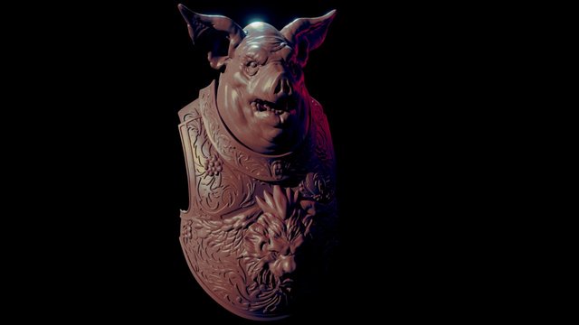 Pig Baron Sketch 3D Model