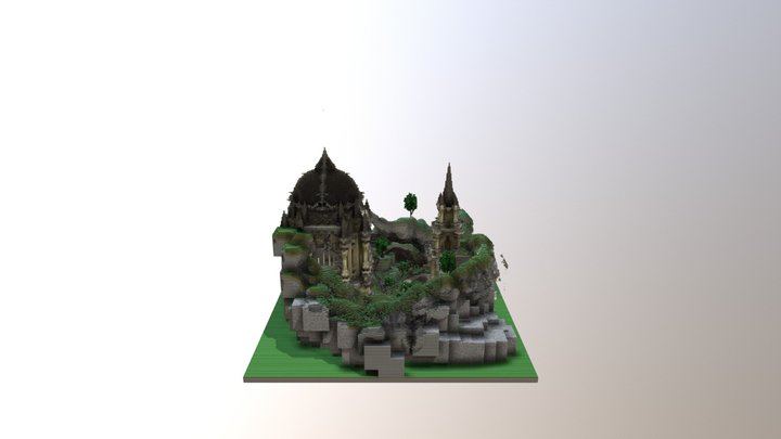 Minecraft Spawn/Hub 3D Model
