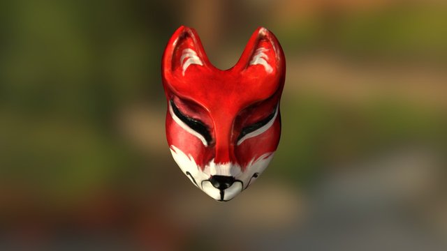 Fox Face 3D Model