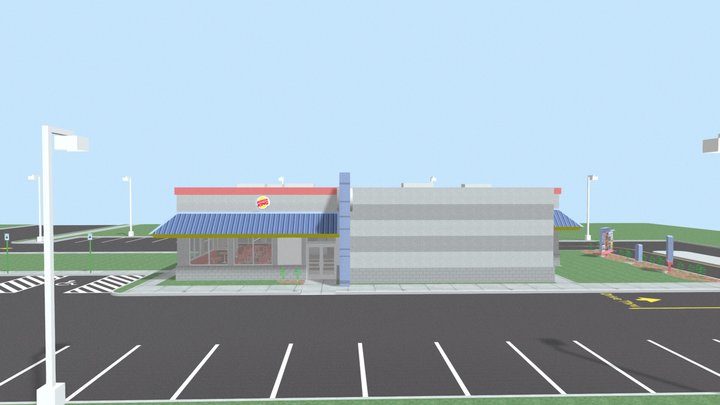 Burgerking restaurant – Modelo 3D gratuito STL