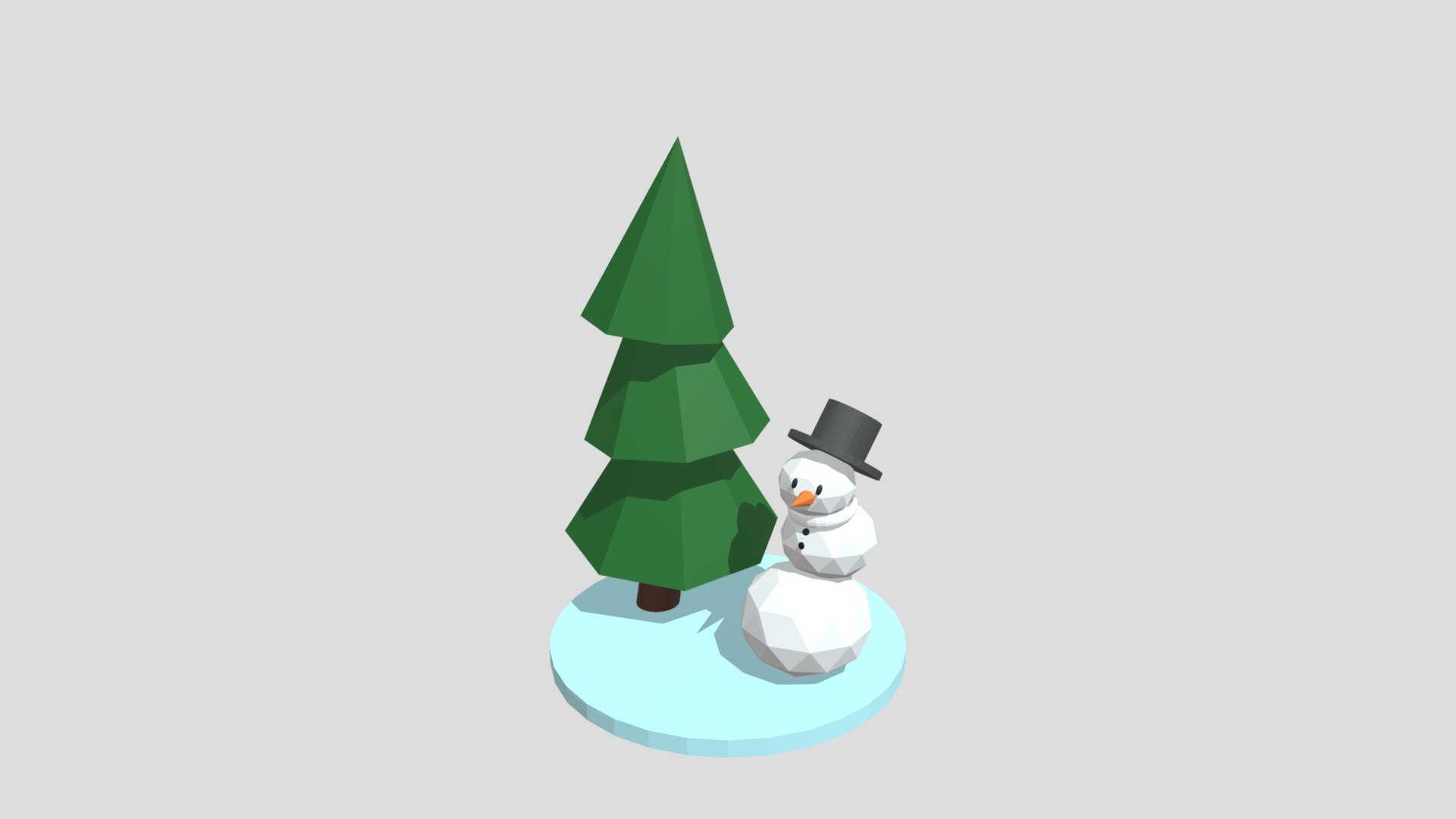 LowPoly Snowman
