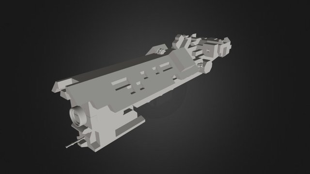 Berlin-class Support Frigate (Small Grid) 3D Model