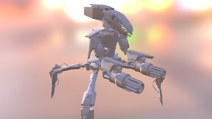 Battle droid. 3D Model