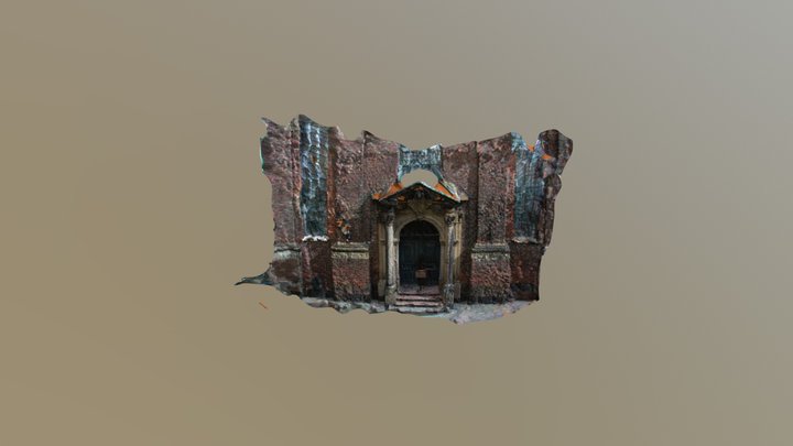 Puerta Iglesia Helligåndskirken Tema 9 3D Model