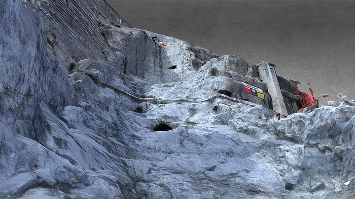 Felsabtrag Juchli Grimsel 3D Model