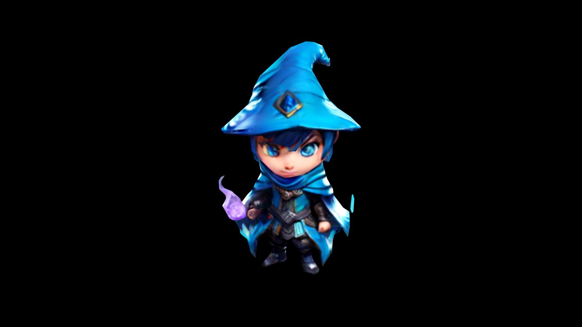 Colorful Cartoon Apprentice Wizard - Download Free 3D model by klrxyz ...