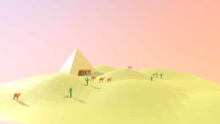 Desert Scenario 3D Model