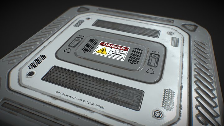Sci-Fi panel 3D Model