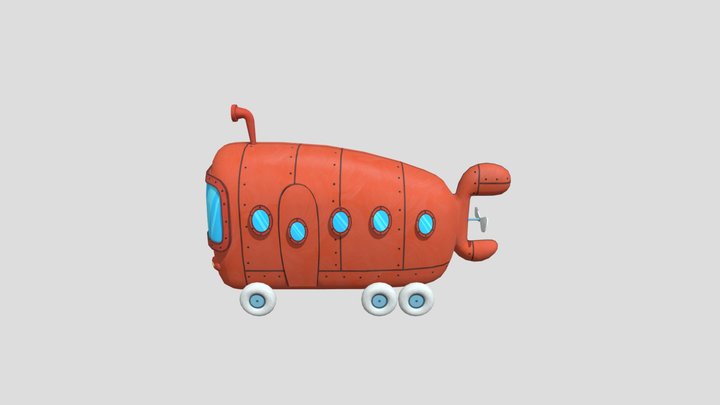 Bus - Spongebob bfbbr 3D Model