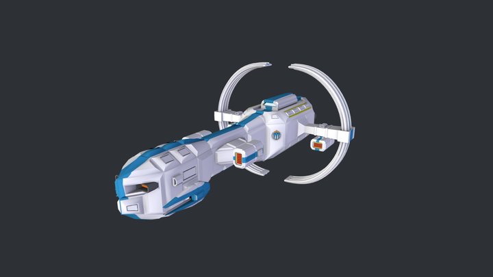 Solar Dominion - UNM Destroyer 3D Model