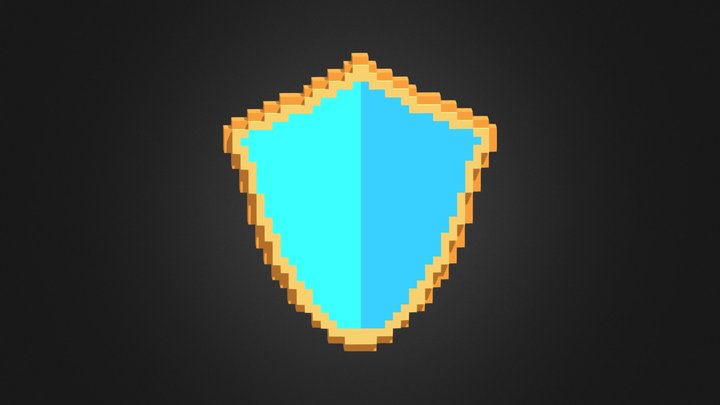 Voxel Shield 3D Model