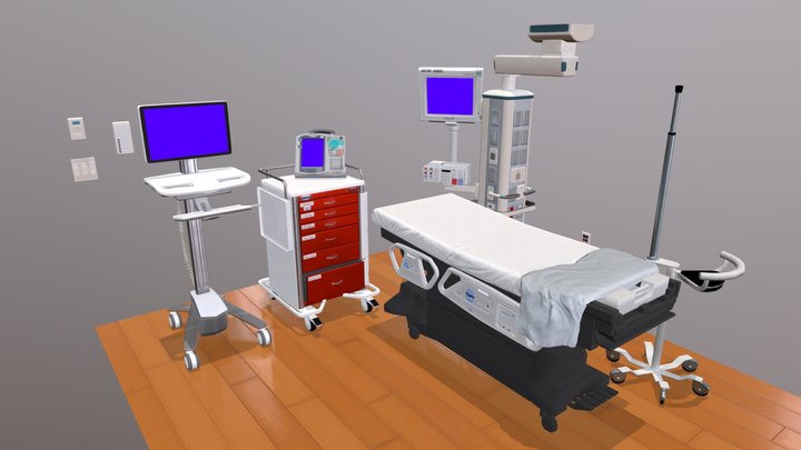 Hospital Props 3D Model