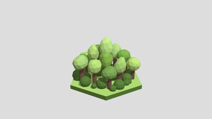 Forest Tile 3D Model