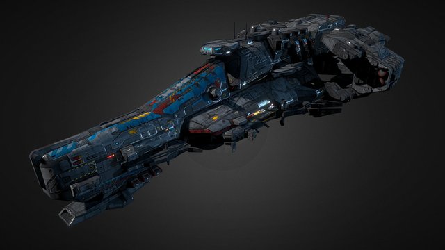 SF Battleship-G6 3D Model