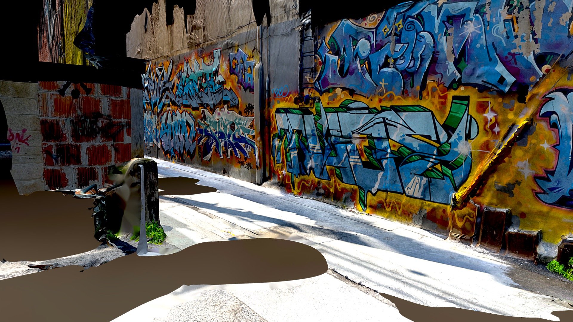 Alley of Grafitti off John St.