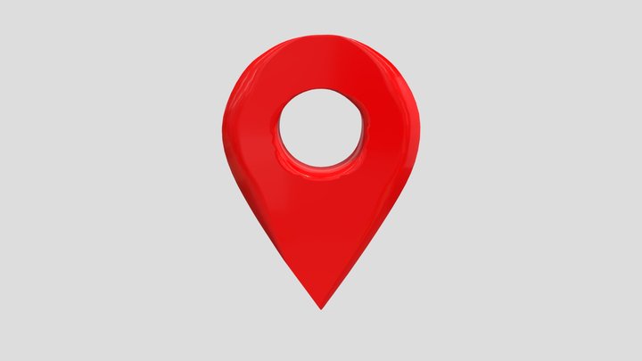 map pin, location pin 3D Model