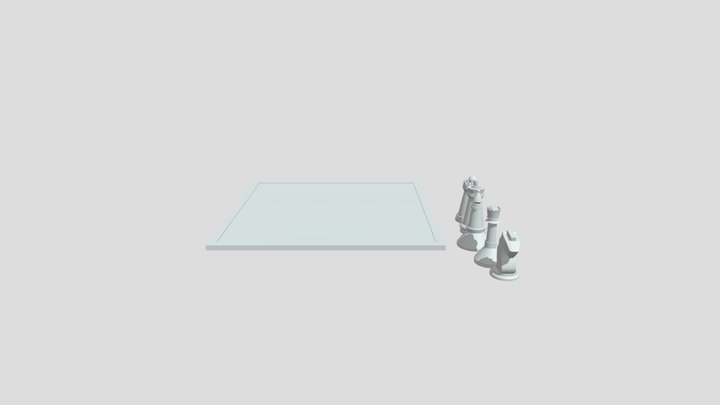 Chess Board V2 3D Model