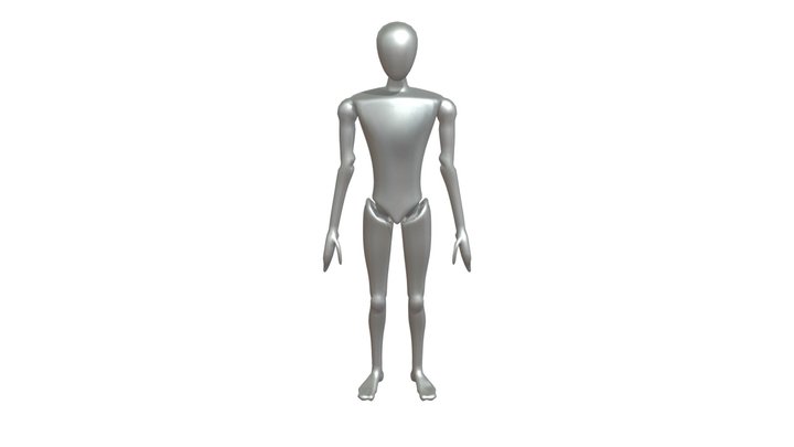 Human-like mannequin 3D Model