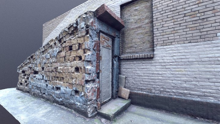 Damaged Basement Entrance | USSR AGE 3D Model