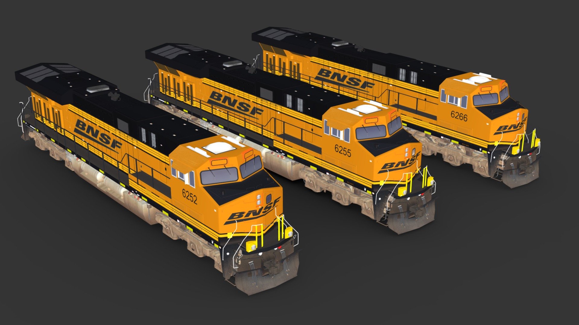 BNSF 3D Trains