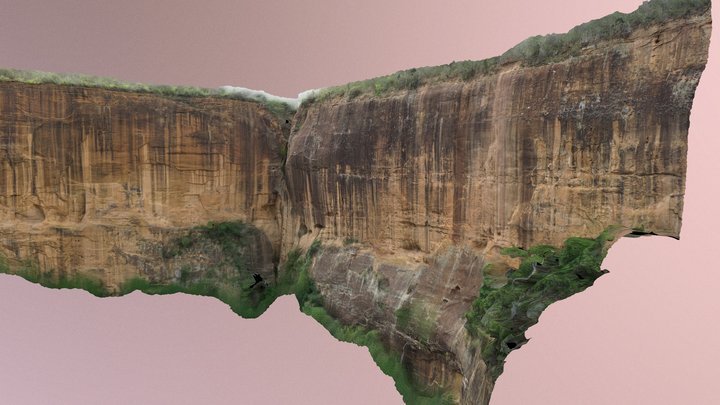 Fluvial sandstone of the Cretaceous Marizal Fm 3D Model