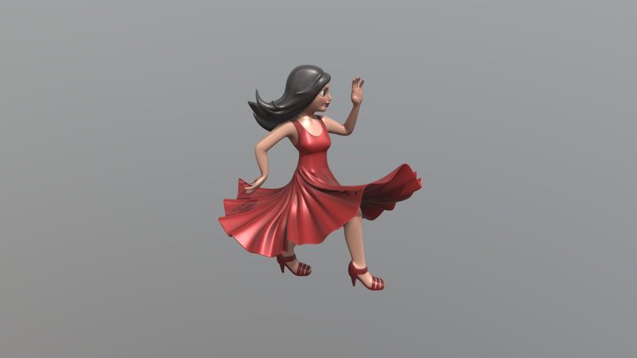 Bailarina_Emoji 3D Model