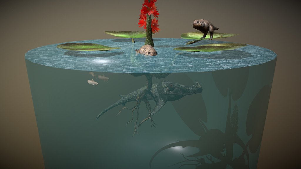Fantasy water scene