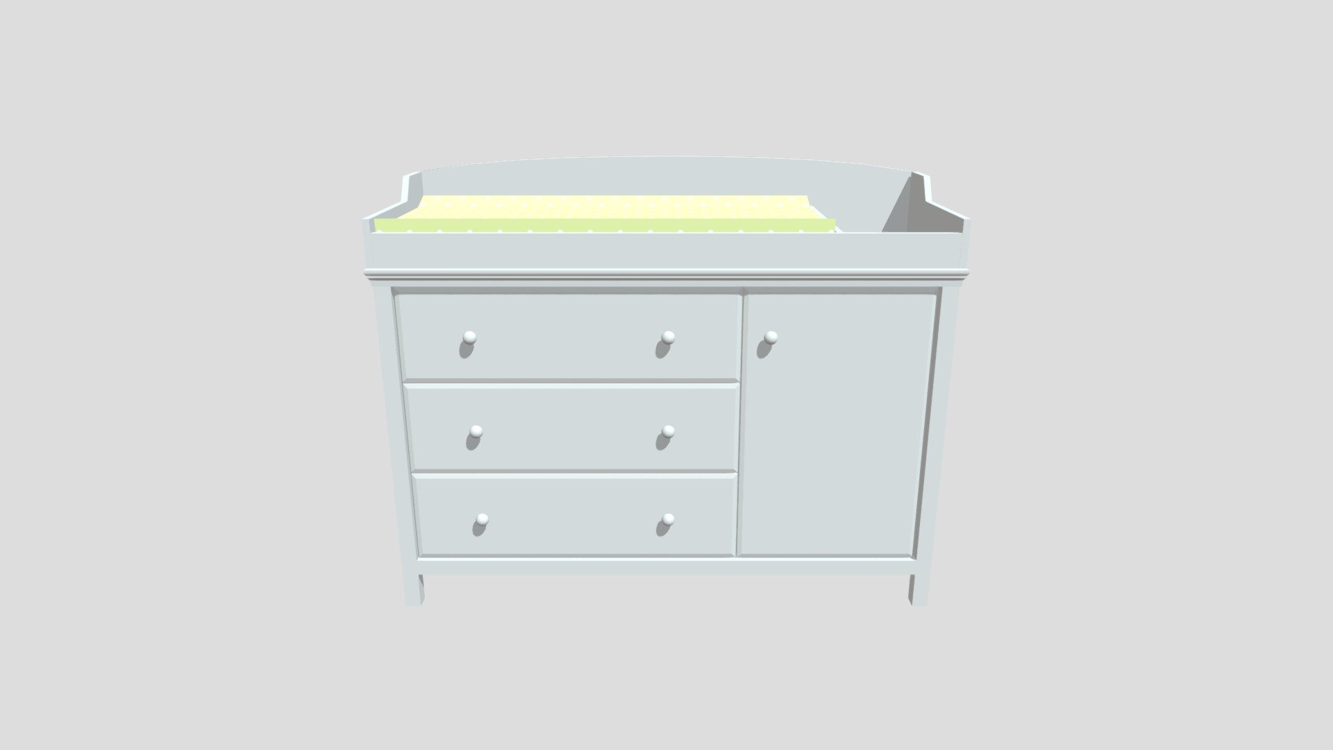 Changing table Download Free 3D model by [ab9a92c] Sketchfab