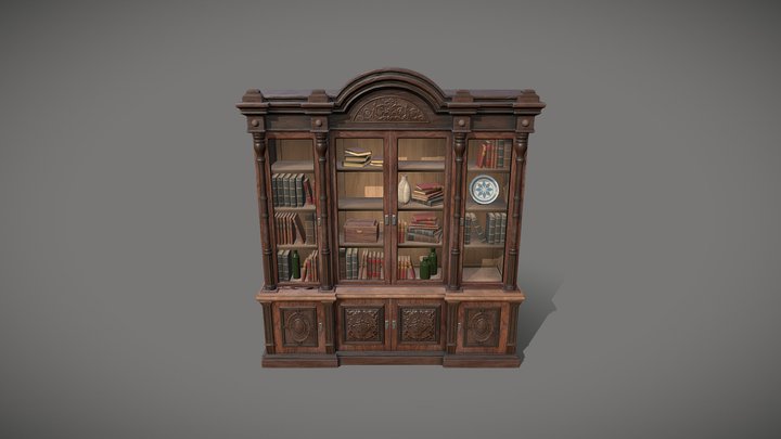 Victorian Cabinet Hero Asset 3D Model