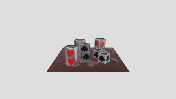 Barrels and Crates 3D Model