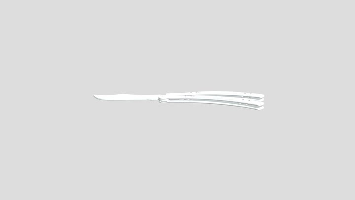 Butterfly Knife 3D Model