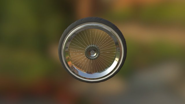 Motorcycle Tire 3D Model