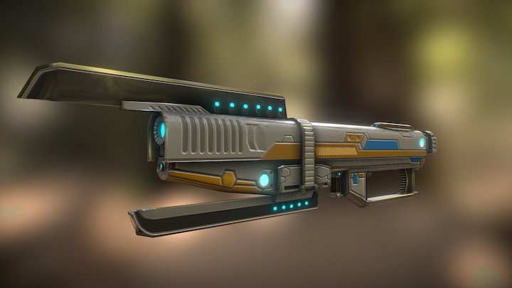 Sci-fi Gun 3D Model