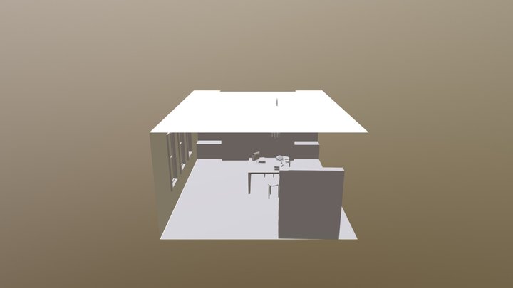 Houseu Wousy With A Turtle And Stuff 3D Model