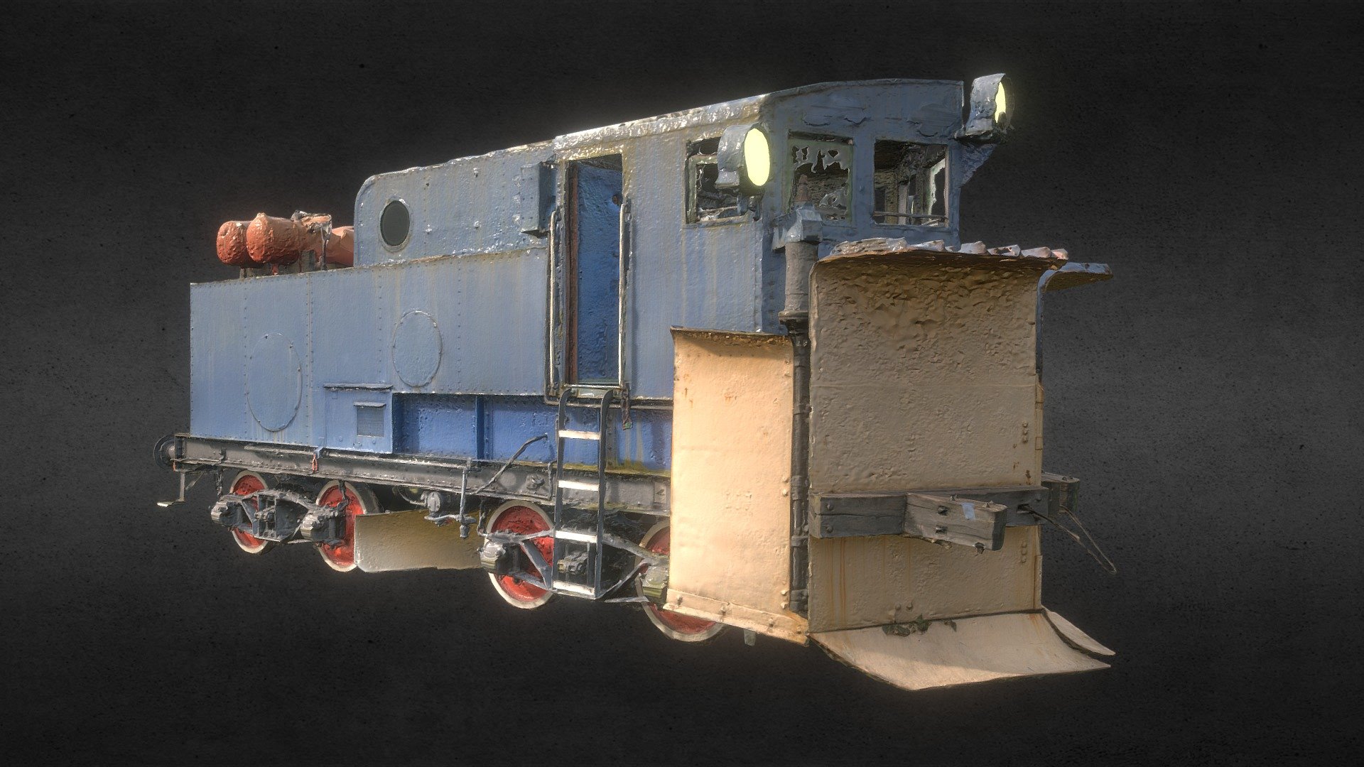 Old snowplow train - Buy Royalty Free 3D model by Exploring Europe and ...