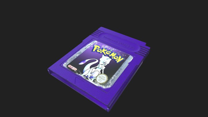 Pokémon Purple (Gameboy Cartridge) 3D Model