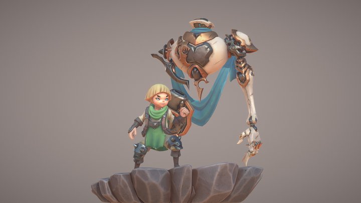 The Gilded Knight 3D Model