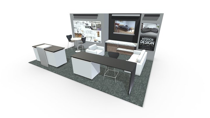 Exhibition Booth Sample 3D Model