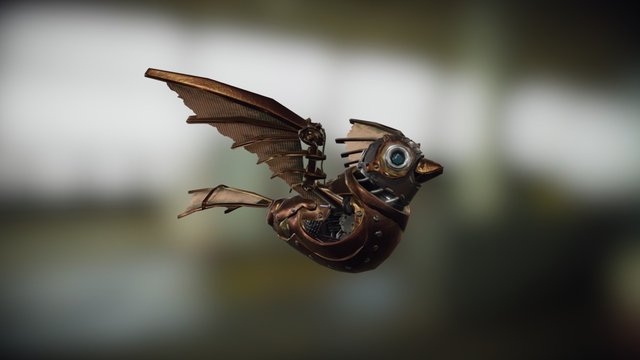 Mechanical bird 3D Model