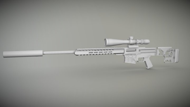 Sniper 3D model 3D Model