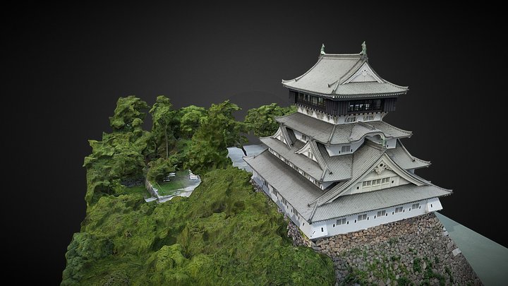 Kokura Castle 3D Model