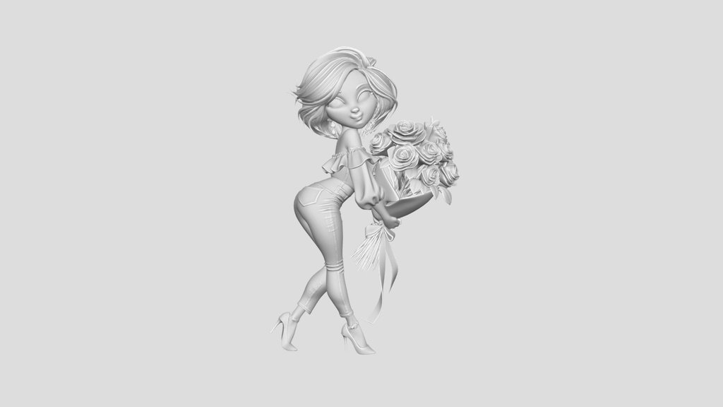 Rosy Bouquet Pose