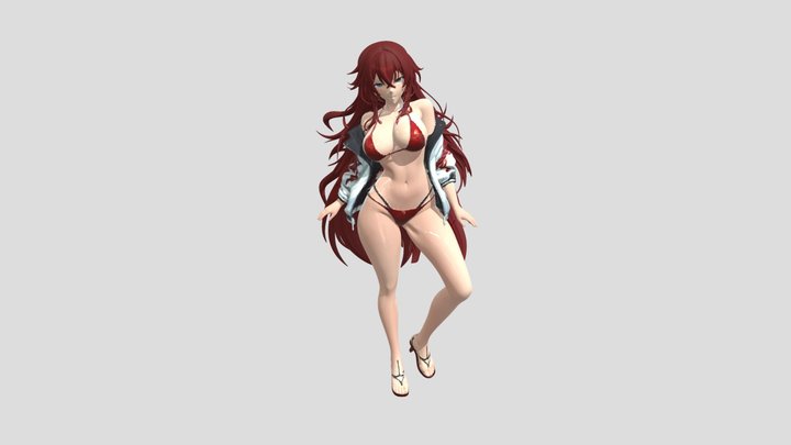 Anime girl 3D Model