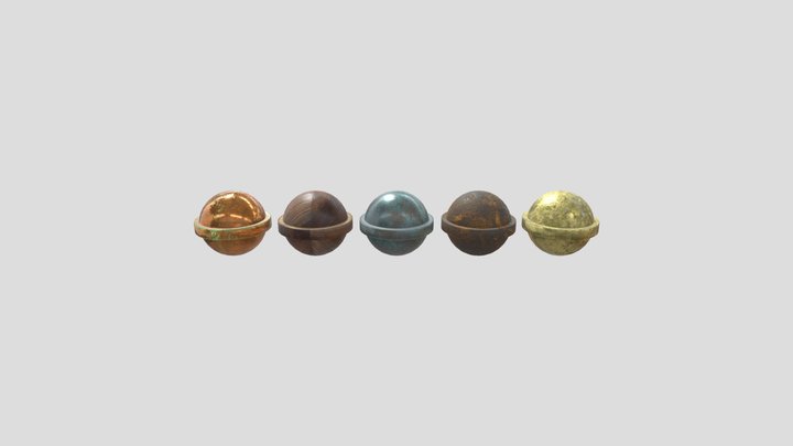 textured spheres 3D Model