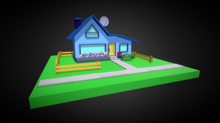 Stylized House 3D Model
