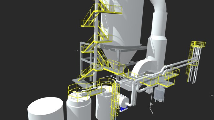 Usina de etanol e açucar / Sugar & Ethanol 3D Model