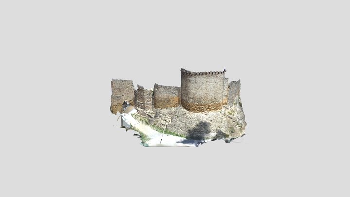 Muro exterior del castillo de Gelida 3D Model