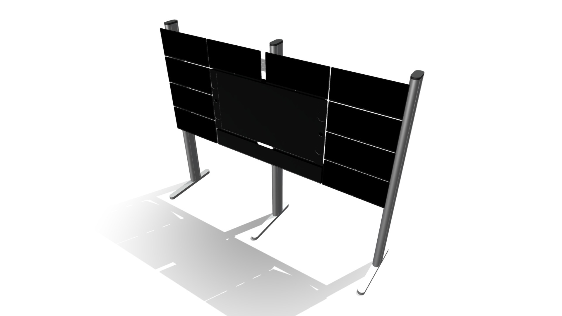 3D model Monitor Stack - This is a 3D model of the Monitor Stack. The 3D model is about diagram, engineering drawing.