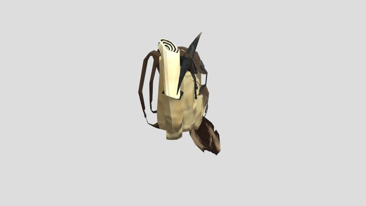 Barren Desert Backpack 3D Model